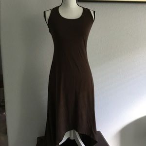 Maxi dress Brown Racerback sleeveless